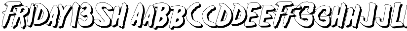 Friday13SH font