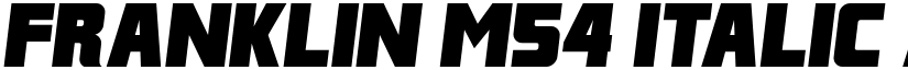 Franklin M54 Italic font