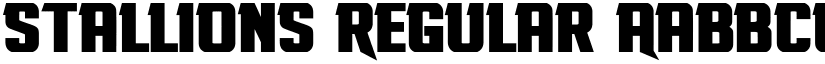 Stallions Regular font
