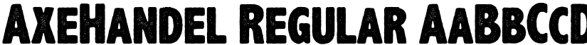 AxeHandel Regular font