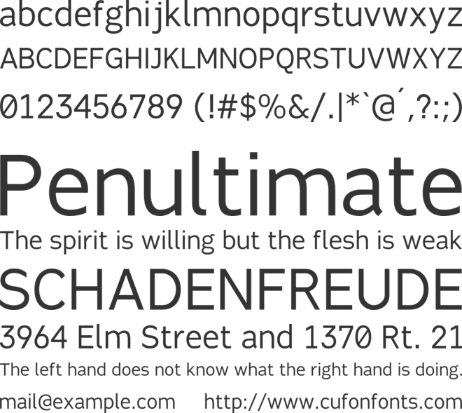Fabrica font preview