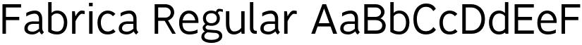 Fabrica Regular font