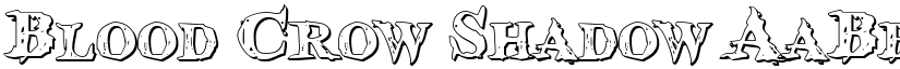 Blood Crow Shadow font