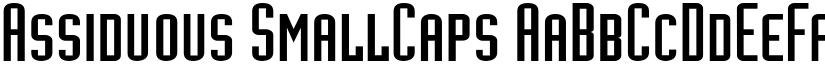 Assiduous SmallCaps font