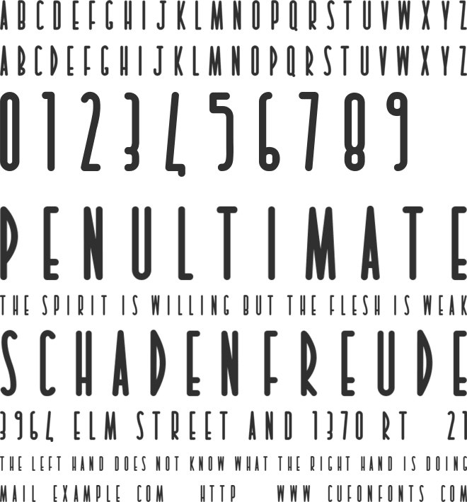 Bodrum font preview