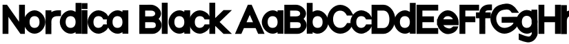 Nordica Black font