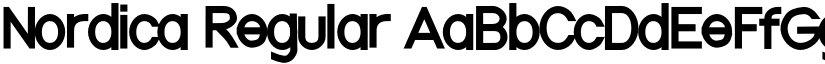 Nordica Regular font