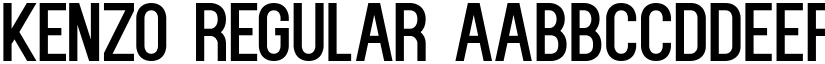 Kenzo Regular font