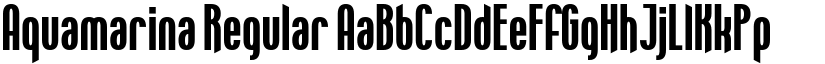 Aquamarina Regular font