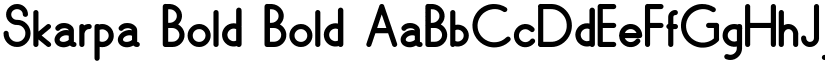 Skarpa Bold Bold font