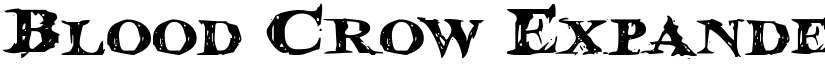 Blood Crow Expanded font