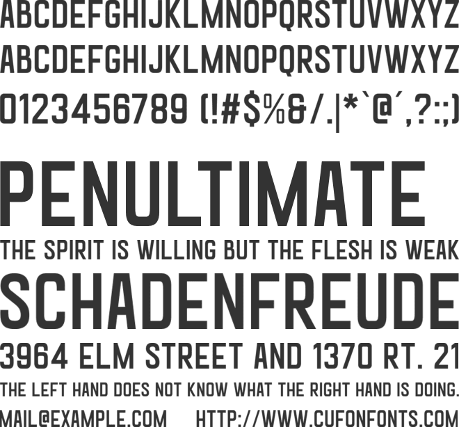 Goldana font preview