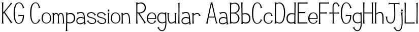 KG Compassion Regular font