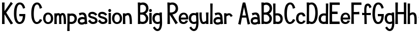 KG Compassion Big Regular font