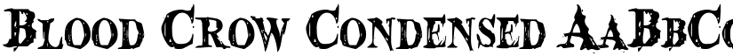 Blood Crow Condensed font