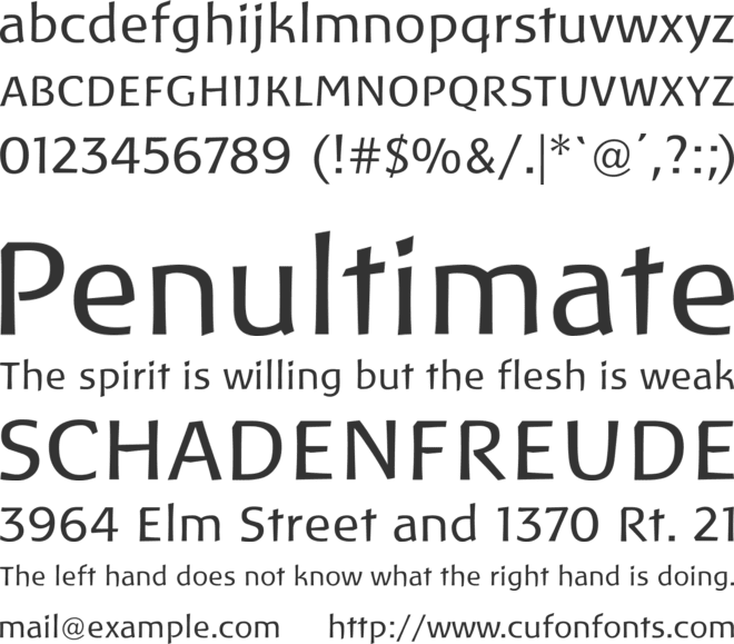 Baar Philos font preview