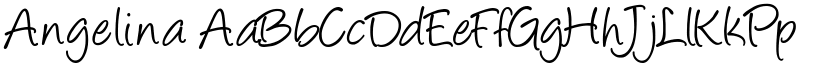 Angelina font