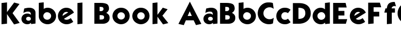 Kabel Book font