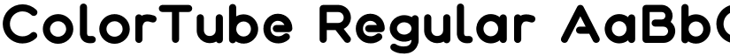 ColorTube Regular font