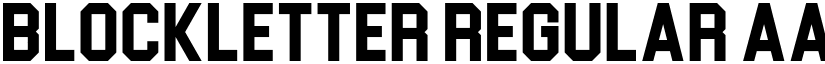 Blockletter Regular font