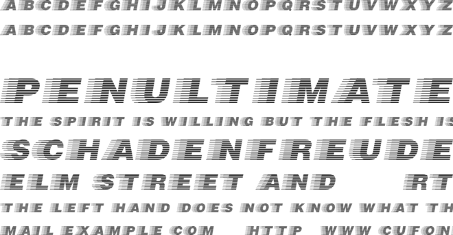 Speedway font preview