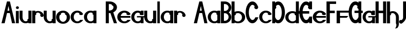 Aiuruoca Regular font