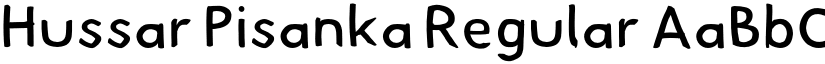 Hussar Pisanka Regular font
