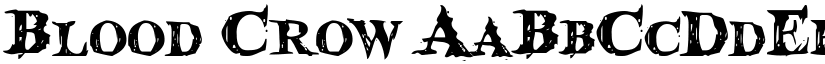 Blood Crow font