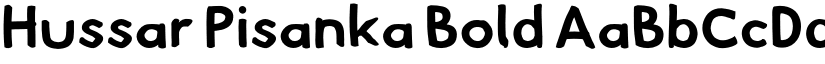 Hussar Pisanka Bold font