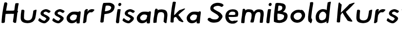 Hussar Pisanka SemiBold Kursywa font