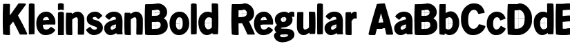 KleinsanBold Regular font