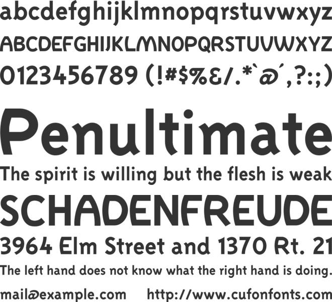 HBO Family font preview