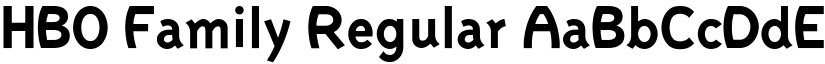 HBO Family Regular font