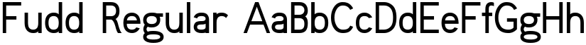 Fudd Regular font