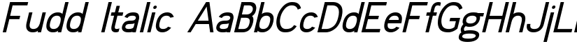 Fudd Italic font