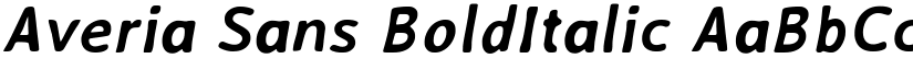 Averia Sans BoldItalic font
