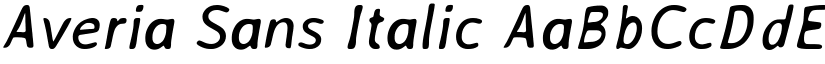 Averia Sans Italic font