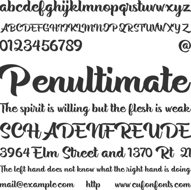 Rentuck font preview