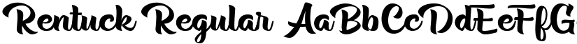 Rentuck Regular font