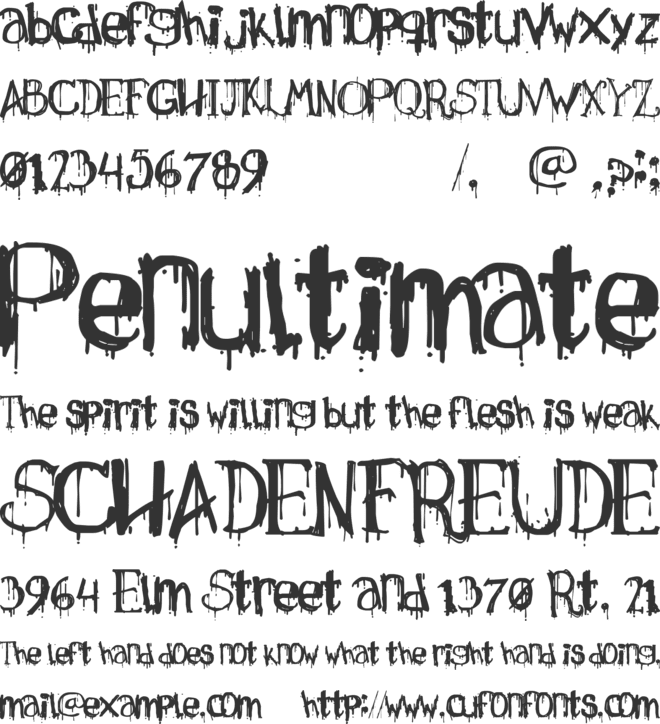 Necropsy font preview