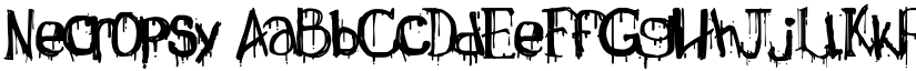 Necropsy font