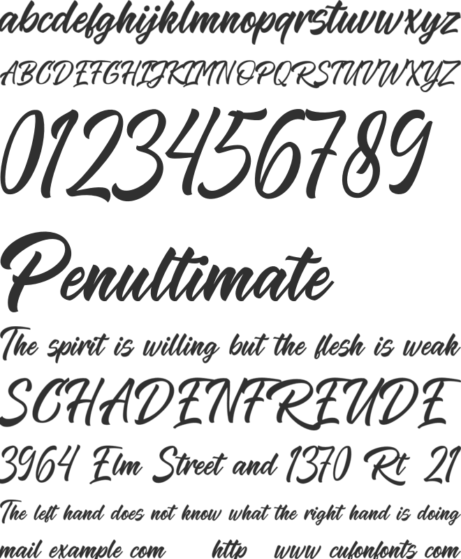 The Razels font preview