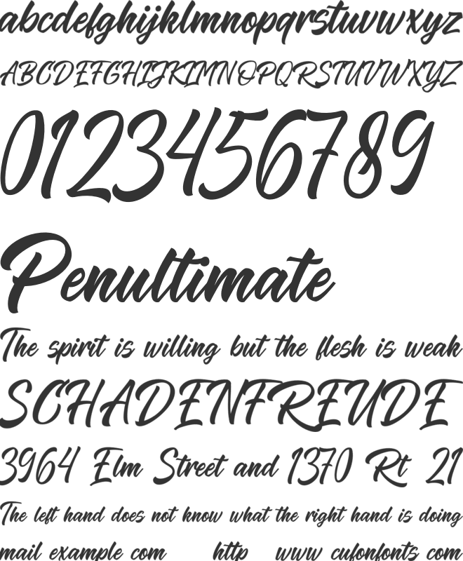 The Razels font preview