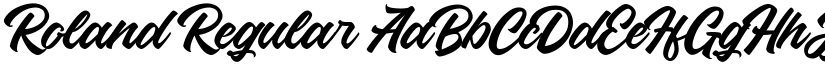 Roland Regular font