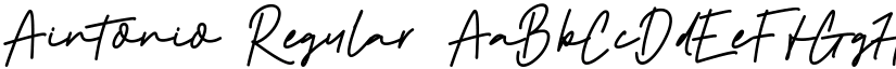 Aintonio Regular font