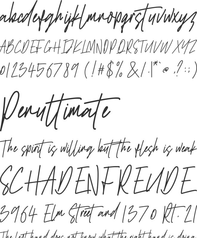 Antilkat font preview