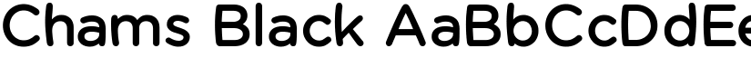 Chams Black font