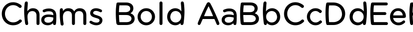 Chams Bold font