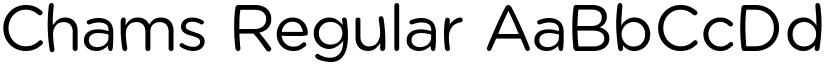 Chams Regular font