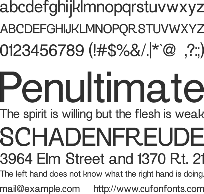 Gogating font preview